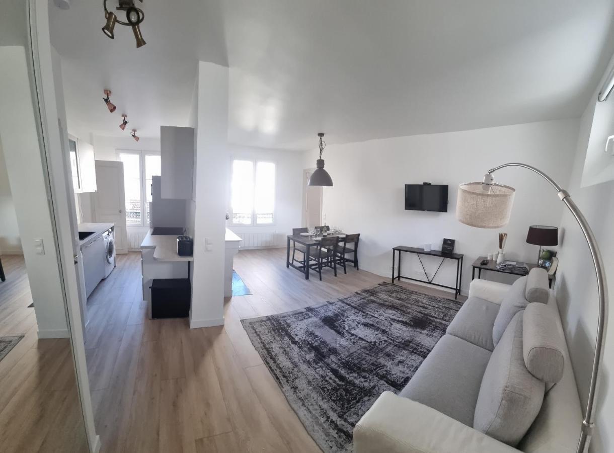 Appartement Luxueux Dans Maison Bourgeoise Parisienne لوفالوا بيريه المظهر الخارجي الصورة